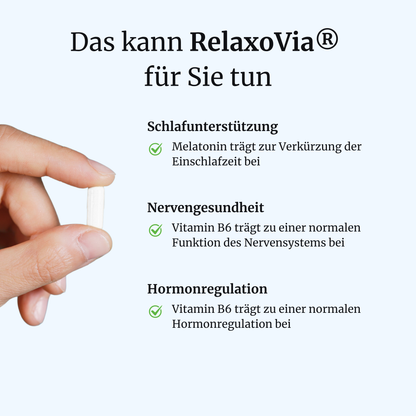 RelaxoVia® intens – Beruhigung & Schlaf